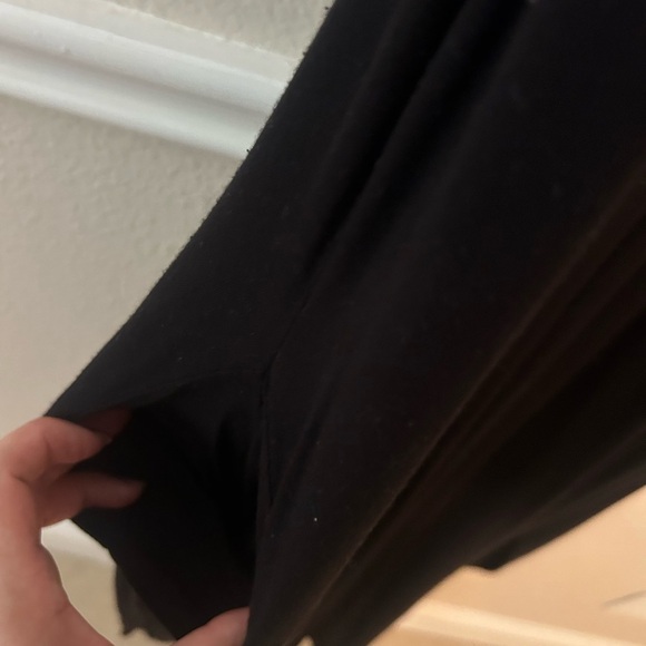 Pink Lily Solid Black Maxi Dress with Pockets - Picture 4 of 5